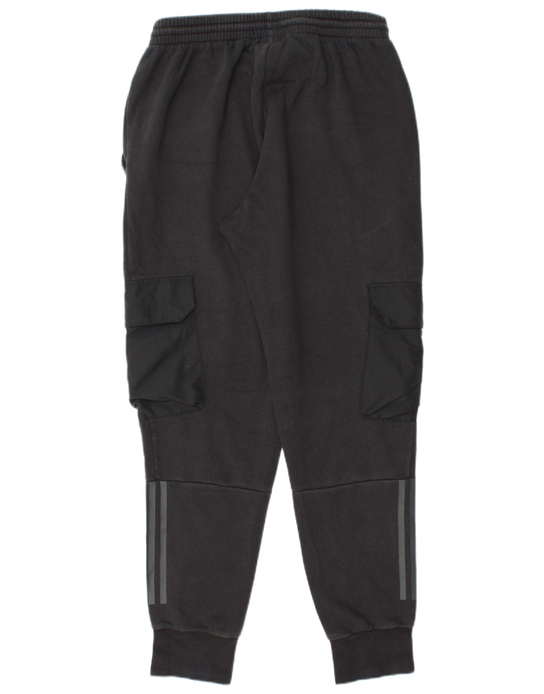 ADIDAS Hombre Cargo Chándal Pantalones Joggers Mediano Algodón Negro