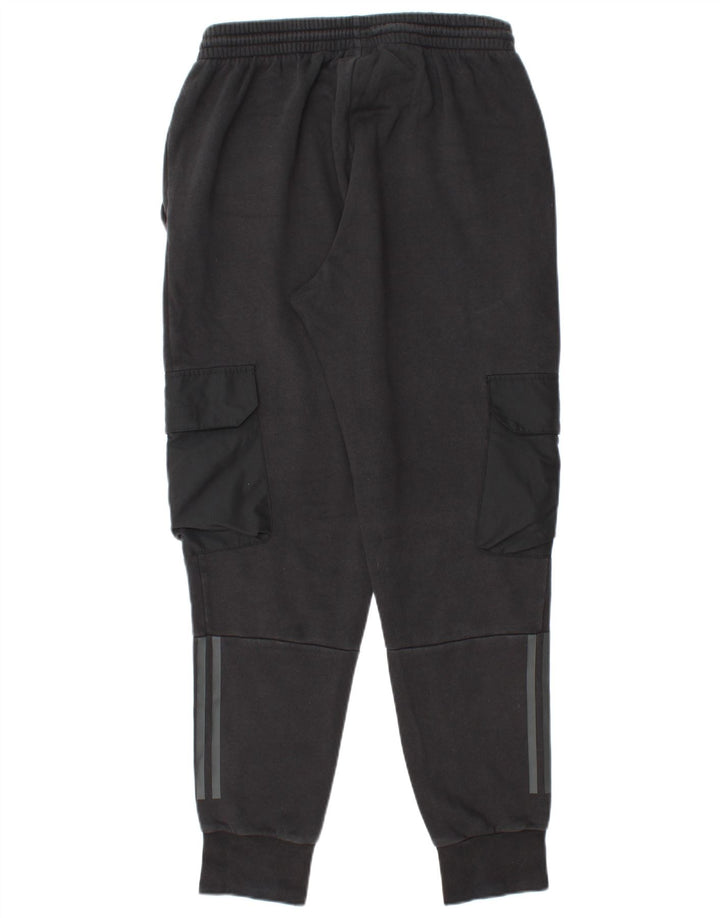 ADIDAS Hombre Cargo Chándal Pantalones Joggers Mediano Algodón Negro