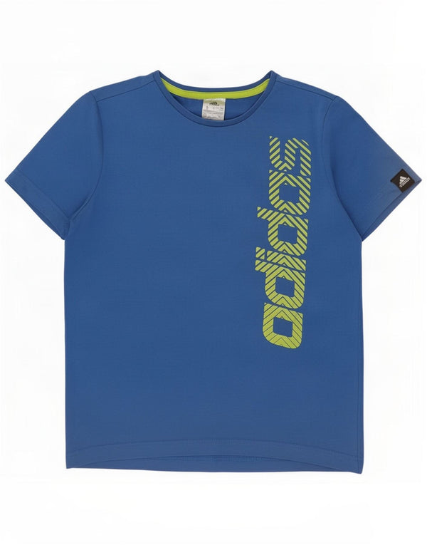 Adidas Boys Graphic T-Shirt Top 11-12 Years Blue