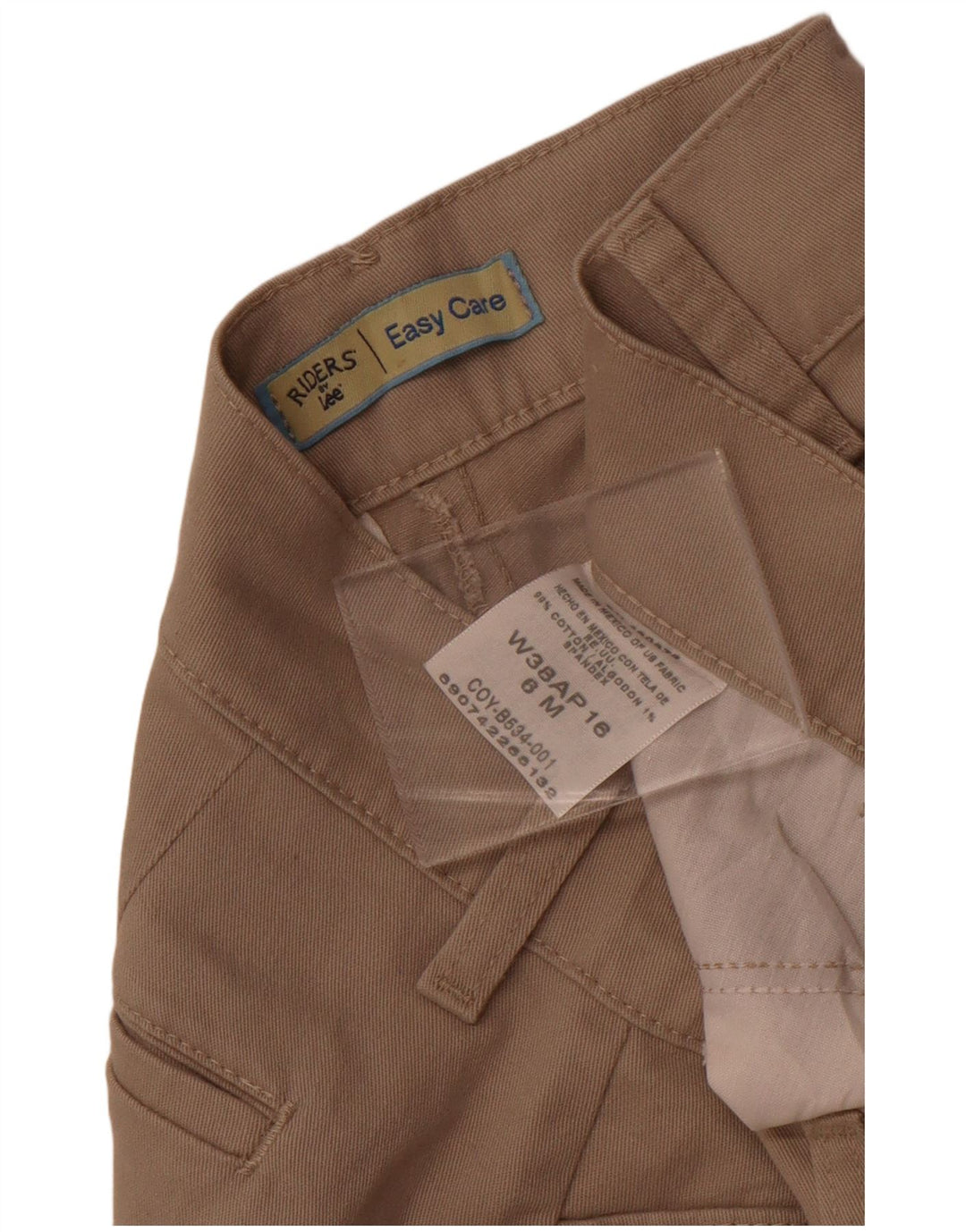 Lee Pantalones Capri Rectos para Mujer US 6 Medium W30 L20 Algodón Beige