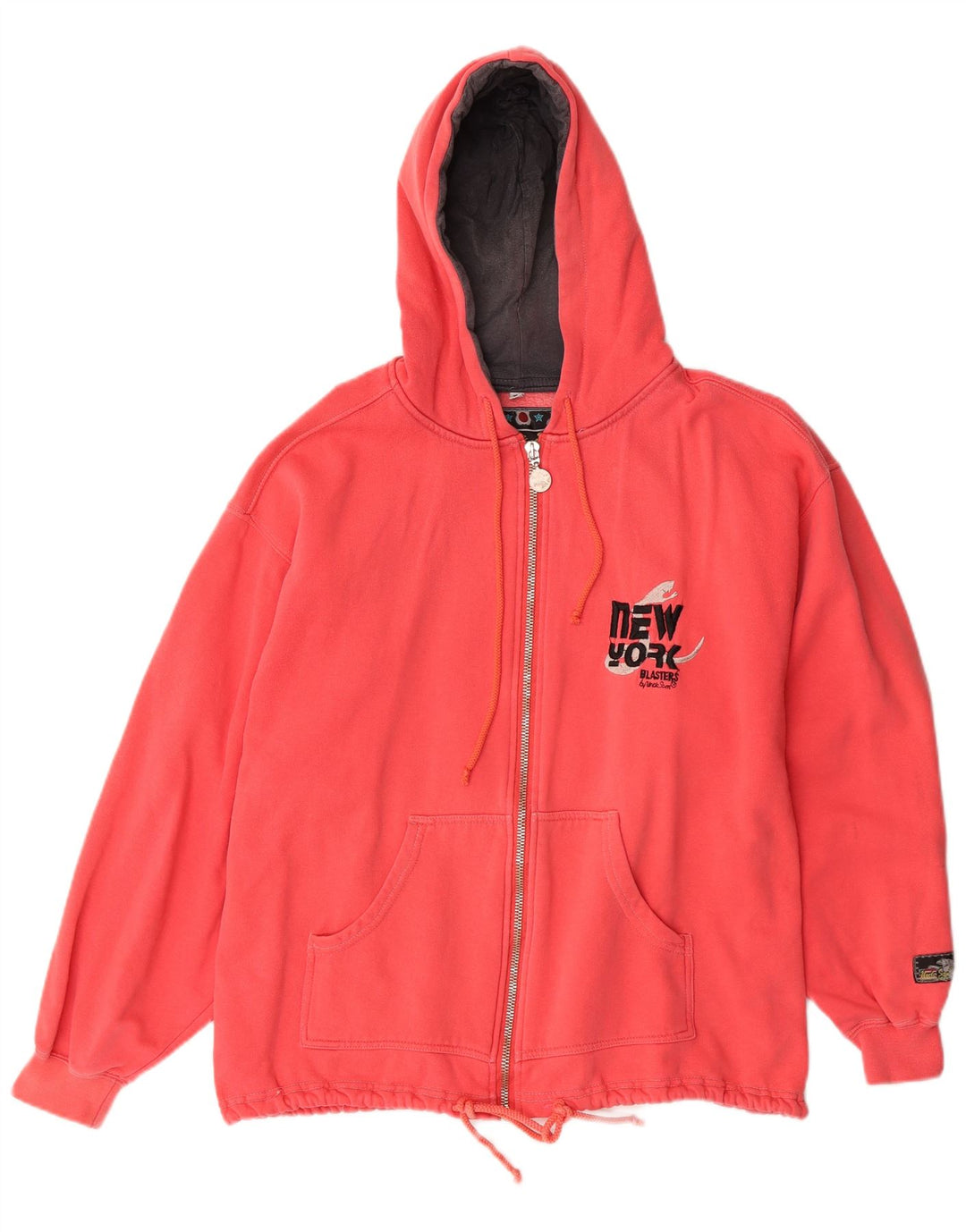 Tío Sam Suéter con capucha y cremallera gráfica para hombre Algodón rojo mediano