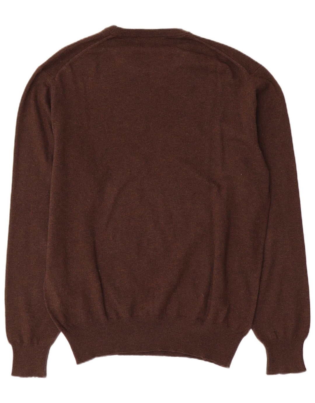 Fred Perry Hombre Jersey Con Cuello Redondo De Lana Marrón Medio