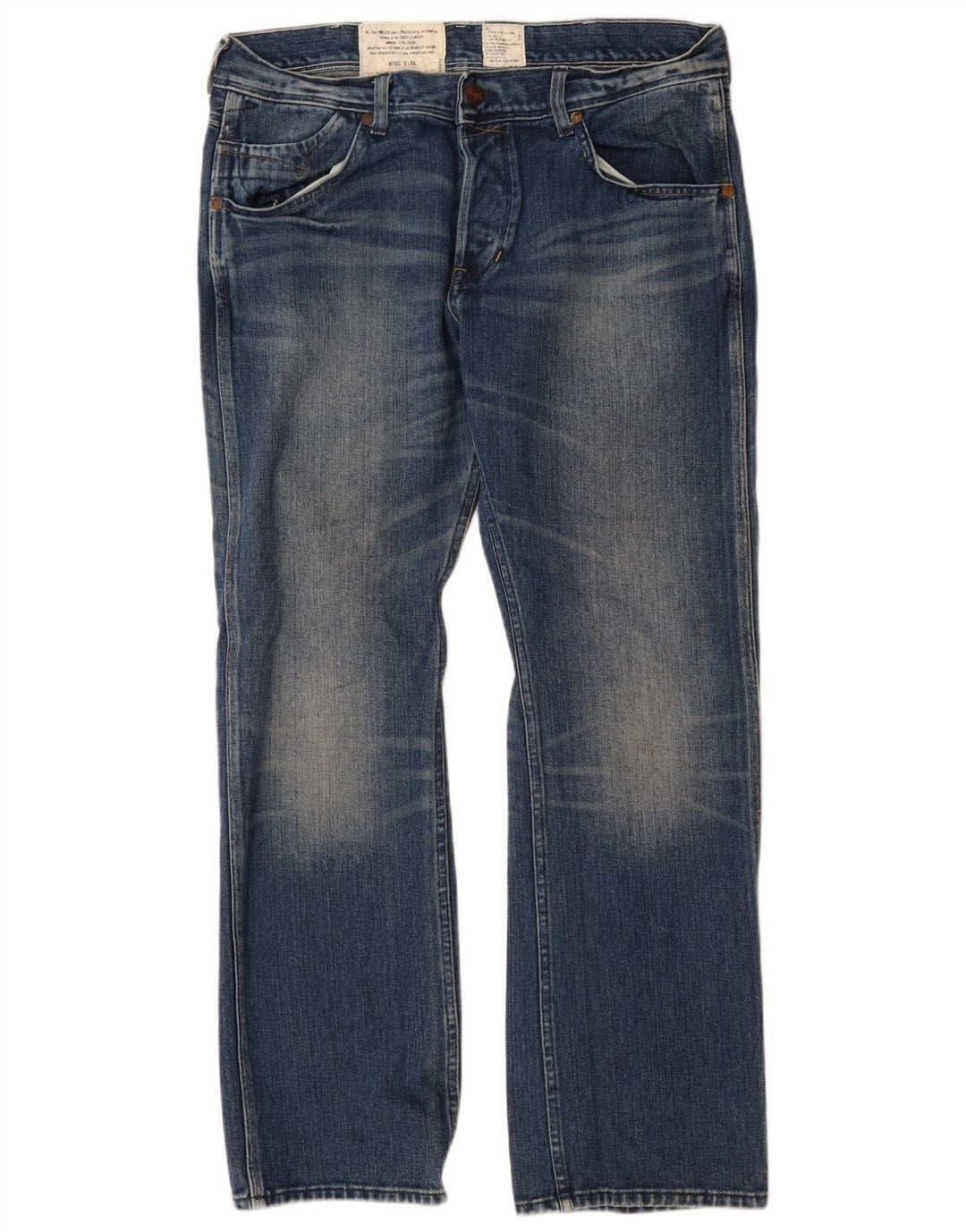 Vaqueros Wrangler Ace Rectos Para Hombre W34 L32 Algodón Azul