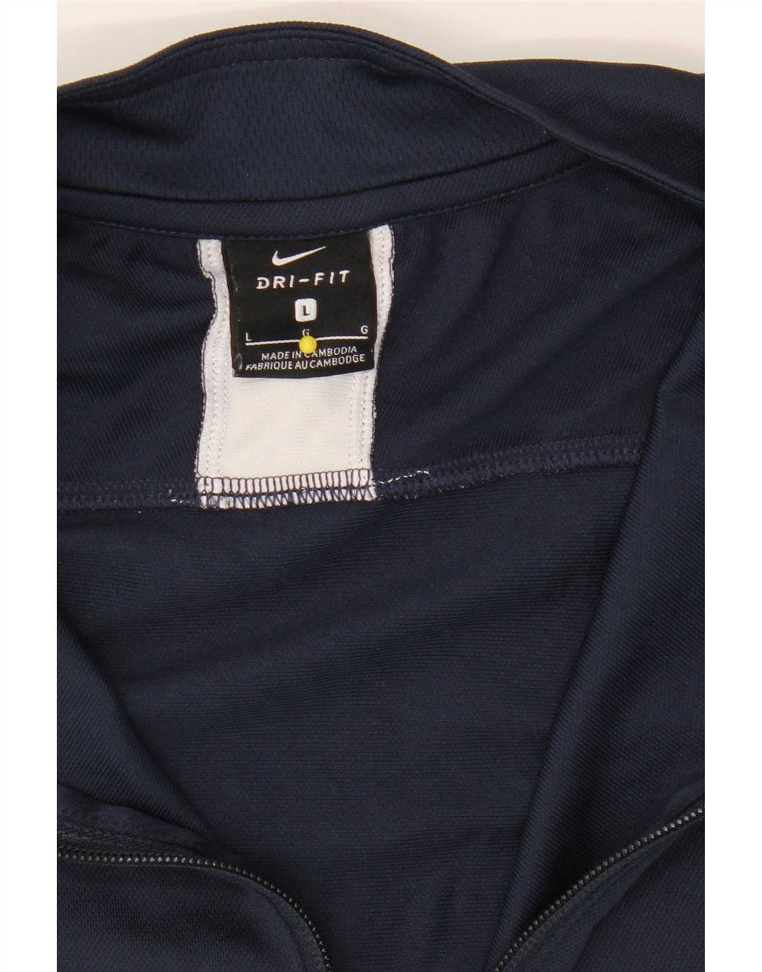 Nike Hombre Dri Fit Chándal Top Chaqueta Grande Azul Marino Colorblock