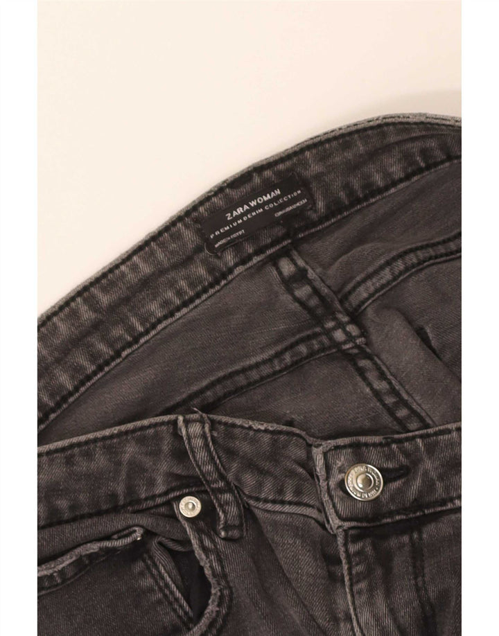 Zara Jeans Ajustados Desgastados para Mujer EU 44 XL W34 L27 Gris