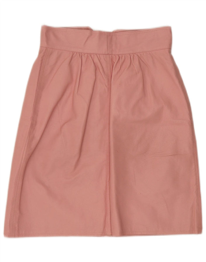 Falda de cuero para mujer Vetta IT 42 Medium W26 Rosa