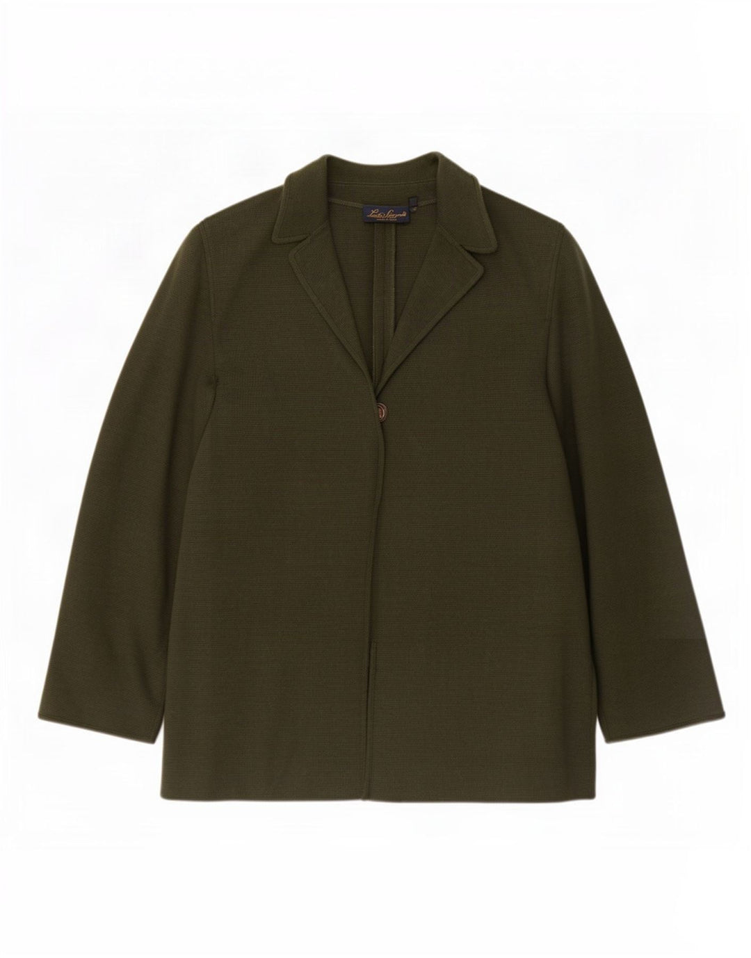 Luisa Spagnoli Chaqueta tipo blazer con 1 botón para mujer UK 40 XL Verde