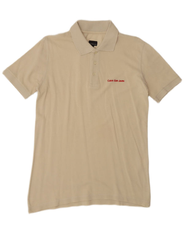 Polo Calvin Klein Jeans Hombre Algodón Beige Medio