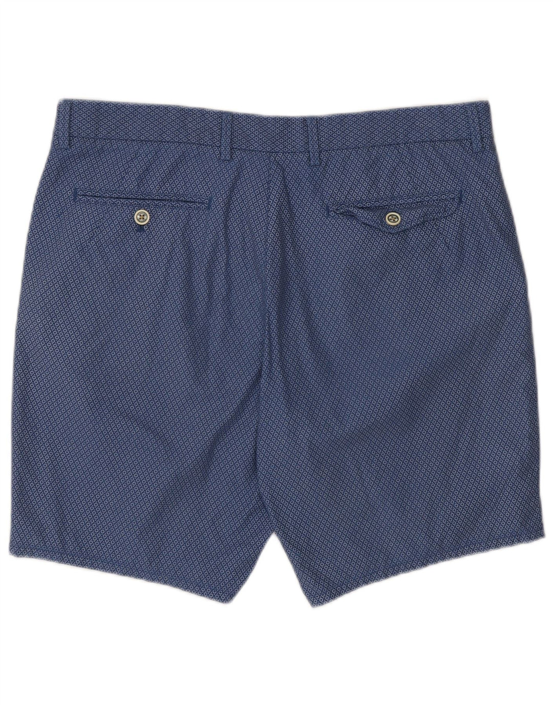 Massimo Dutti Pantalones cortos chinos para hombre EU 44 Large W34 Azul marino manchado