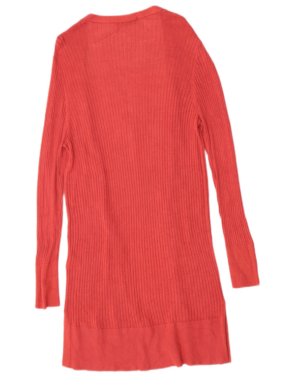 Oasis Suéter Cárdigan Abierto Largo para Mujer UK 40 Viscosa Roja Mediana