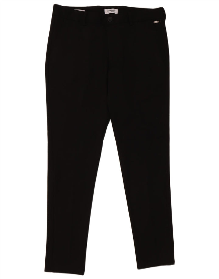 Jack & Jones Mens Slim Casual Pantalones W34 L32 Poliéster Negro