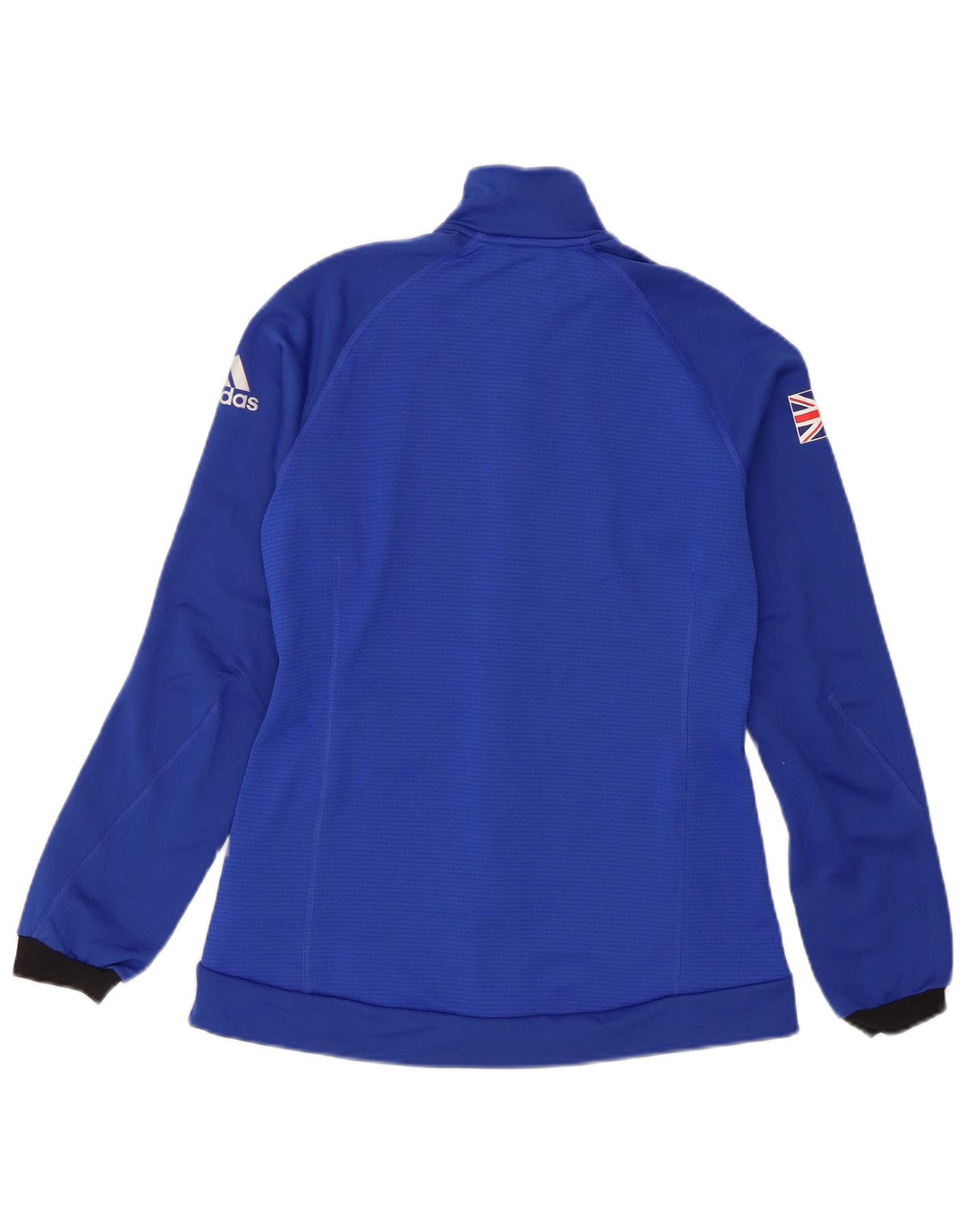 Adidas Mujer Chándal Top Chaqueta UK 12 Medio Azul Poliéster