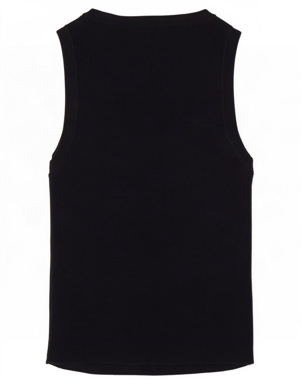 Zara Mujer Chaleco Top UK 8 Small Azul Marino