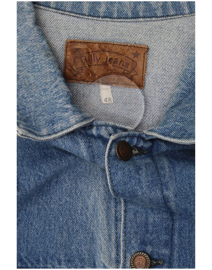 BILLY JEANS Chaqueta Vaquera Hombre IT 48 Azul Medio Algodón