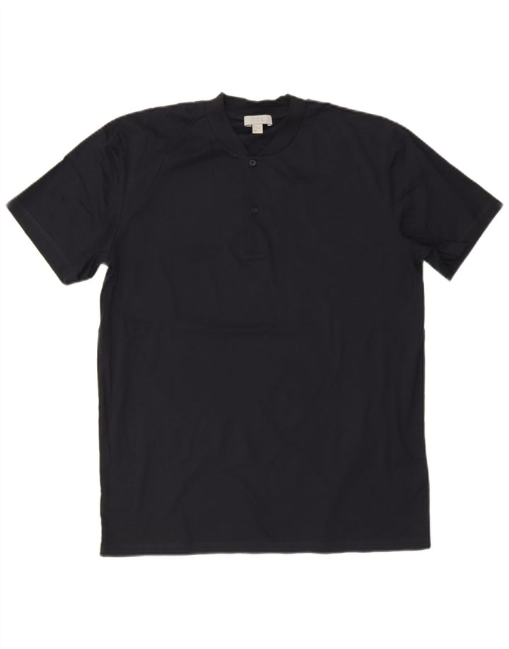 Cos Camiseta para hombre Top Medium Azul Marino Algodón