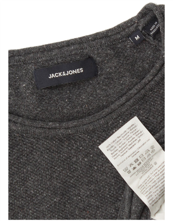 Jersey Jack & Jones Hombre con Cuello Redondo de Algodón Gris Medio