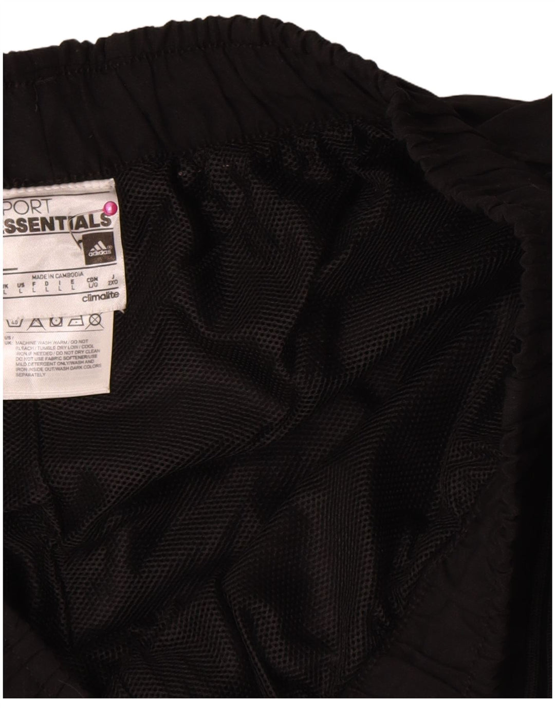 Adidas Mens Climalite Sport Shorts Grande Negro Poliéster