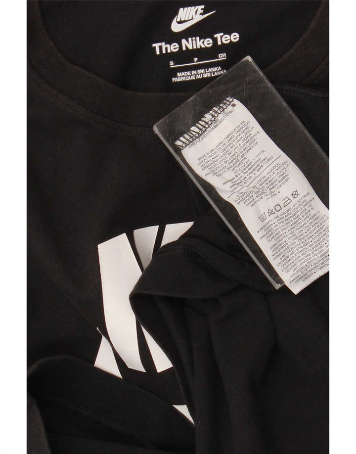 Nike - Camiseta gráfica para hombre, talla pequeña, algodón negro