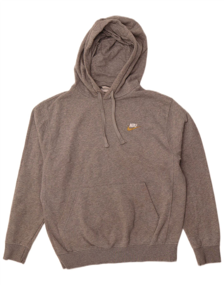 NIKE Hombre Sudadera con Capucha Jumper Small Gris Algodón