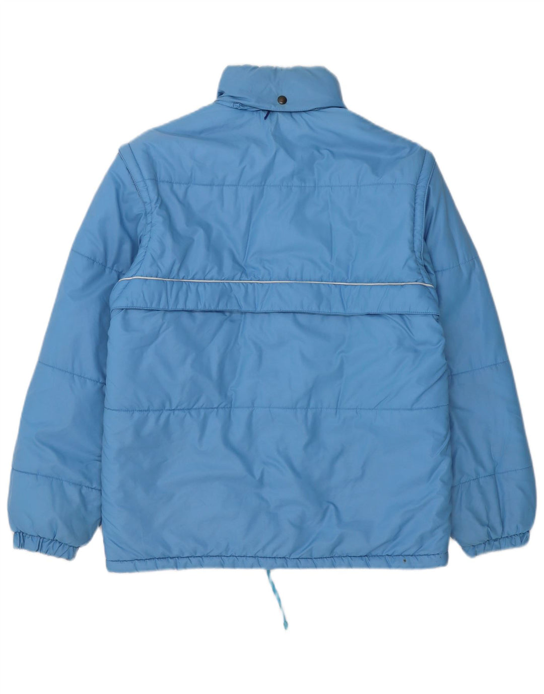 Chaqueta acolchada vintage para hombre IT 48 Poliamida azul medio