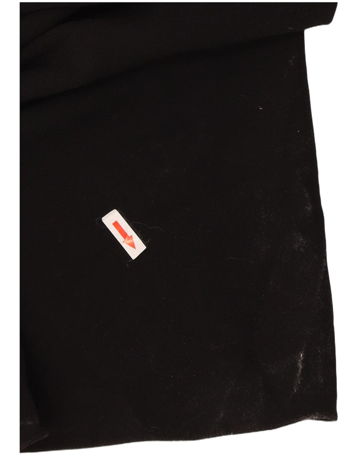 Zara Vestido largo de manga larga para mujer UK 40 Mediano Poliéster negro