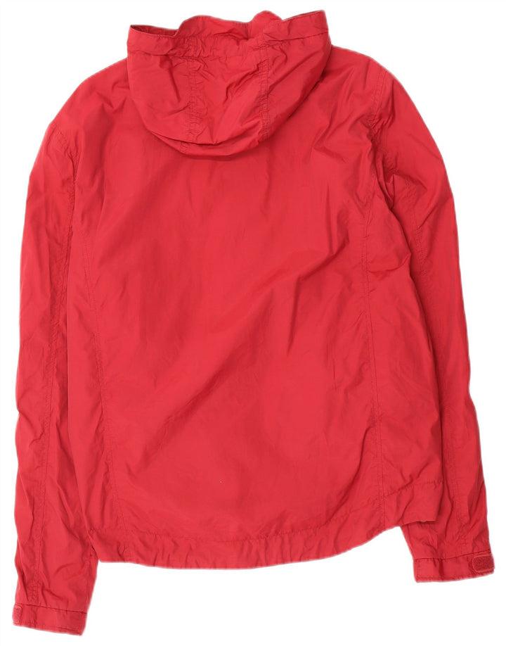 Lyle & Scott Chaqueta de lluvia con capucha vintage para hombre Reino Unido 38 Poliamida roja mediana