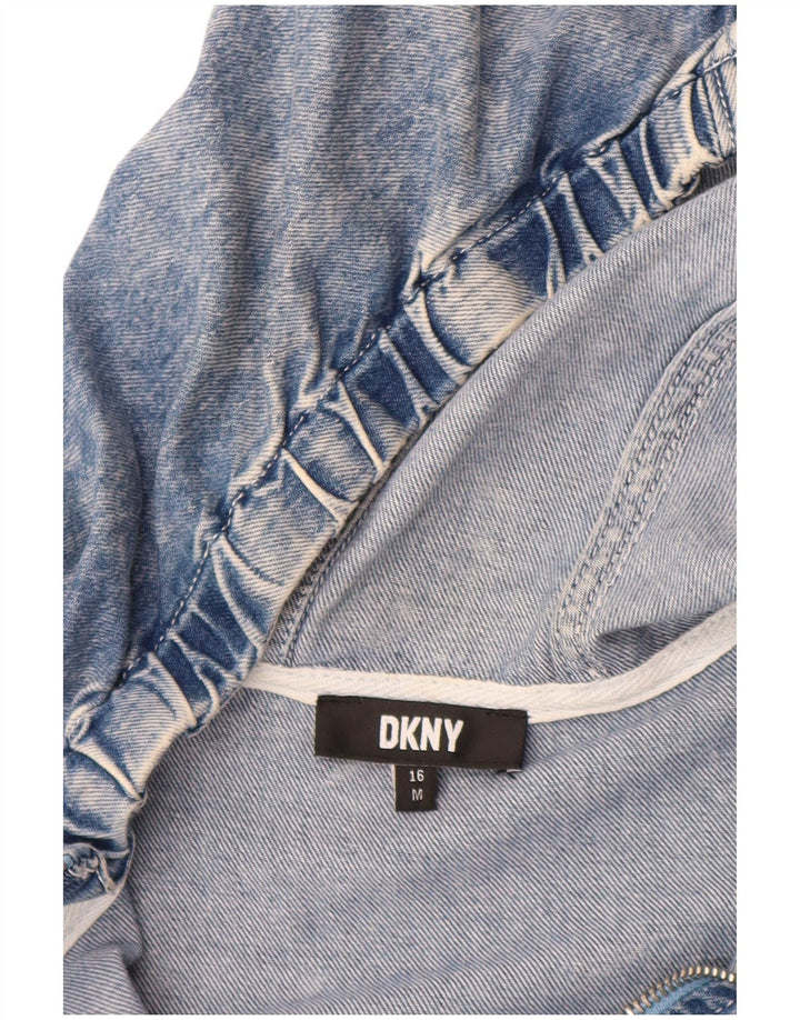 DKNY Chaqueta vaquera tipo pulóver con gráfico para niños 15-16 años Algodón azul medio