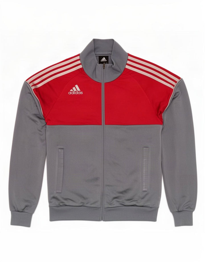 Adidas Chaqueta de chándal para niño 13-14 años Gris Colorblock Poliéster