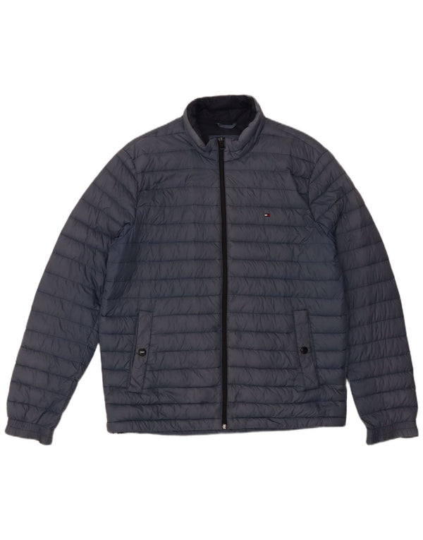 Tommy Hilfiger Chaqueta acolchada para hombre UK 40 Large Poliamida azul marino