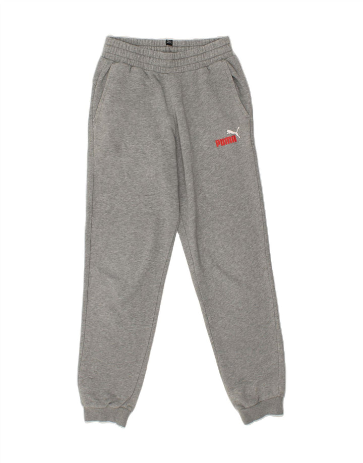PUMA Boys Tracksuit Trousers Joggers 13-14 Years Grey Vintage Puma and Second-Hand Puma from Messina Hembry 