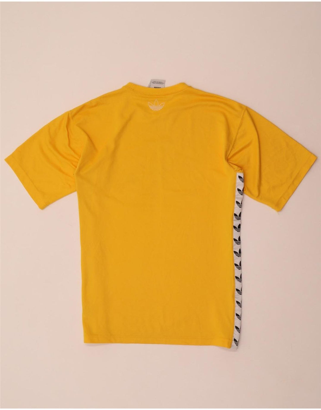 ADIDAS Camiseta gráfica para hombre Top Small Amarillo Colorblock Poliéster