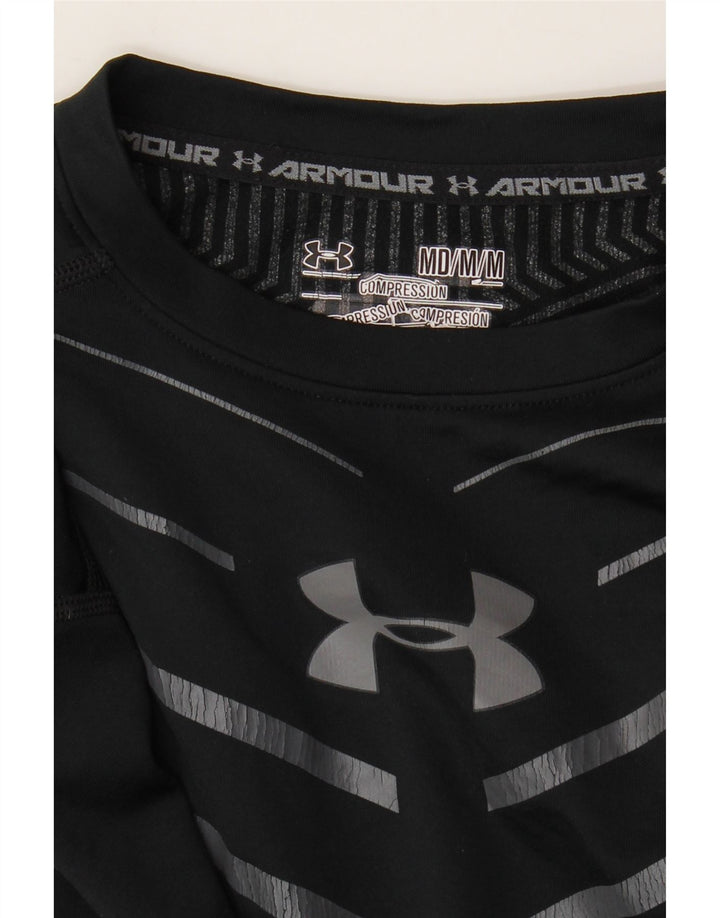 Under Armour Hombre Camiseta Manga Larga Mediana Rayas Negras