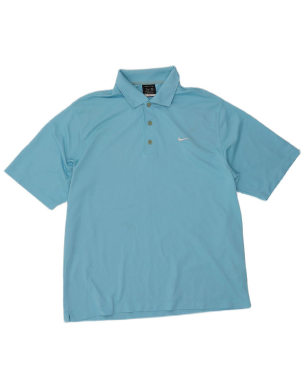 Nike Polo para hombre UK 42/44 Grande Azul Poliéster