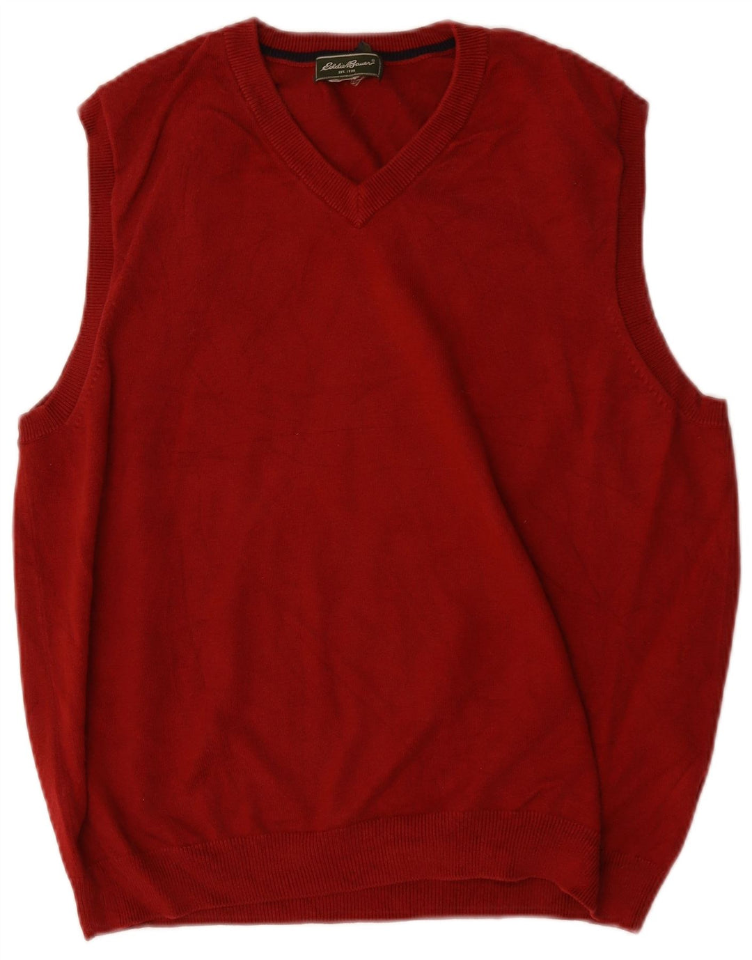 Eddie Bauer - Camiseta sin mangas para hombre, algodón burdeos mediano
