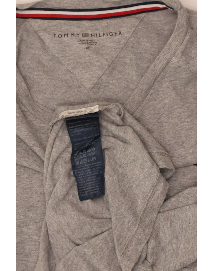 Tommy Hilfiger Camiseta de manga corta y ajuste regular para hombre Top de algodón gris medio