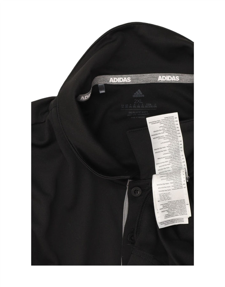 Adidas Polo Aeroready para hombre 2XL Poliéster negro
