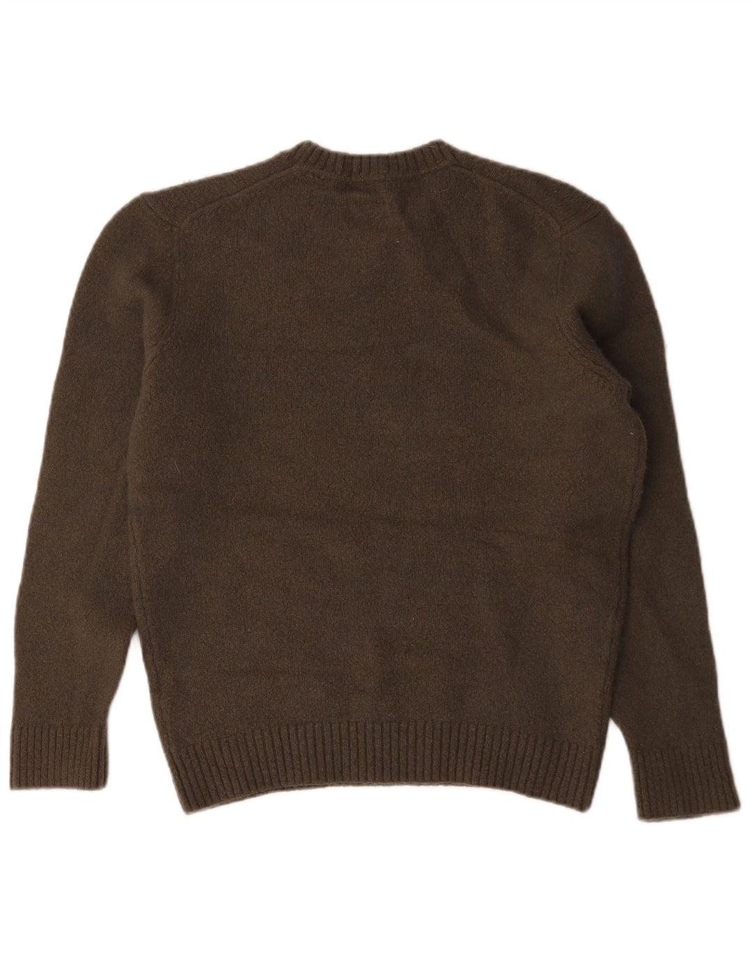 Massimo Dutti Jersey De Cuello Redondo Para Mujer UK 46 Large Lana Marrón