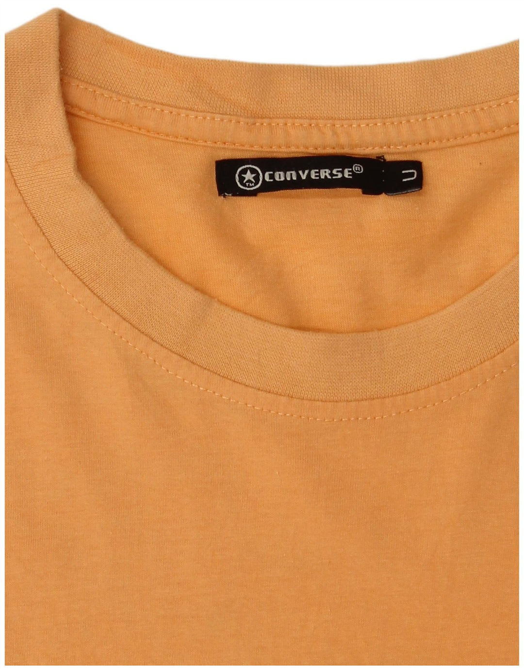 Converse - Camiseta gráfica para hombre, parte superior de algodón naranja medio
