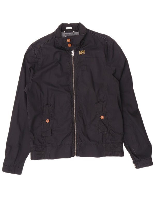 G-Star Chaqueta Bomber para Hombre UK 38 Mediana Azul Marino Algodón