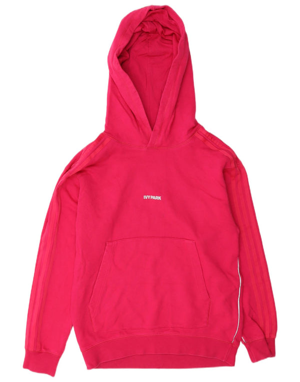 Adidas - Sudadera con capucha para hombre, ajuste holgado, talla 2XS, algodón rosa