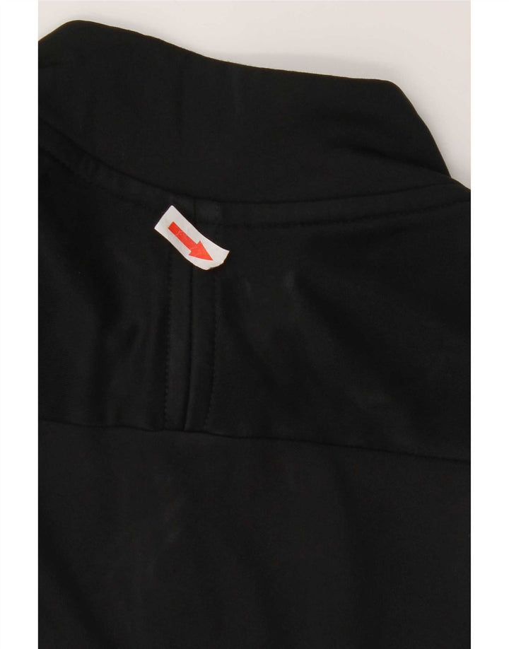 Nike Dri Fit - Chándal con cremallera y cuello para hombre, talla mediana, poliéster negro