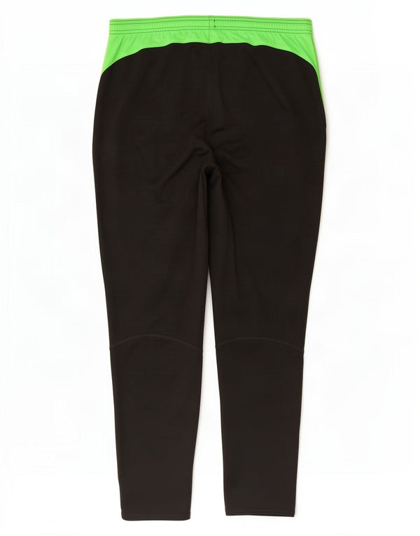 Nike Mens Dri Fit Tracksuit Trousers Large Black Colourblock Polyester