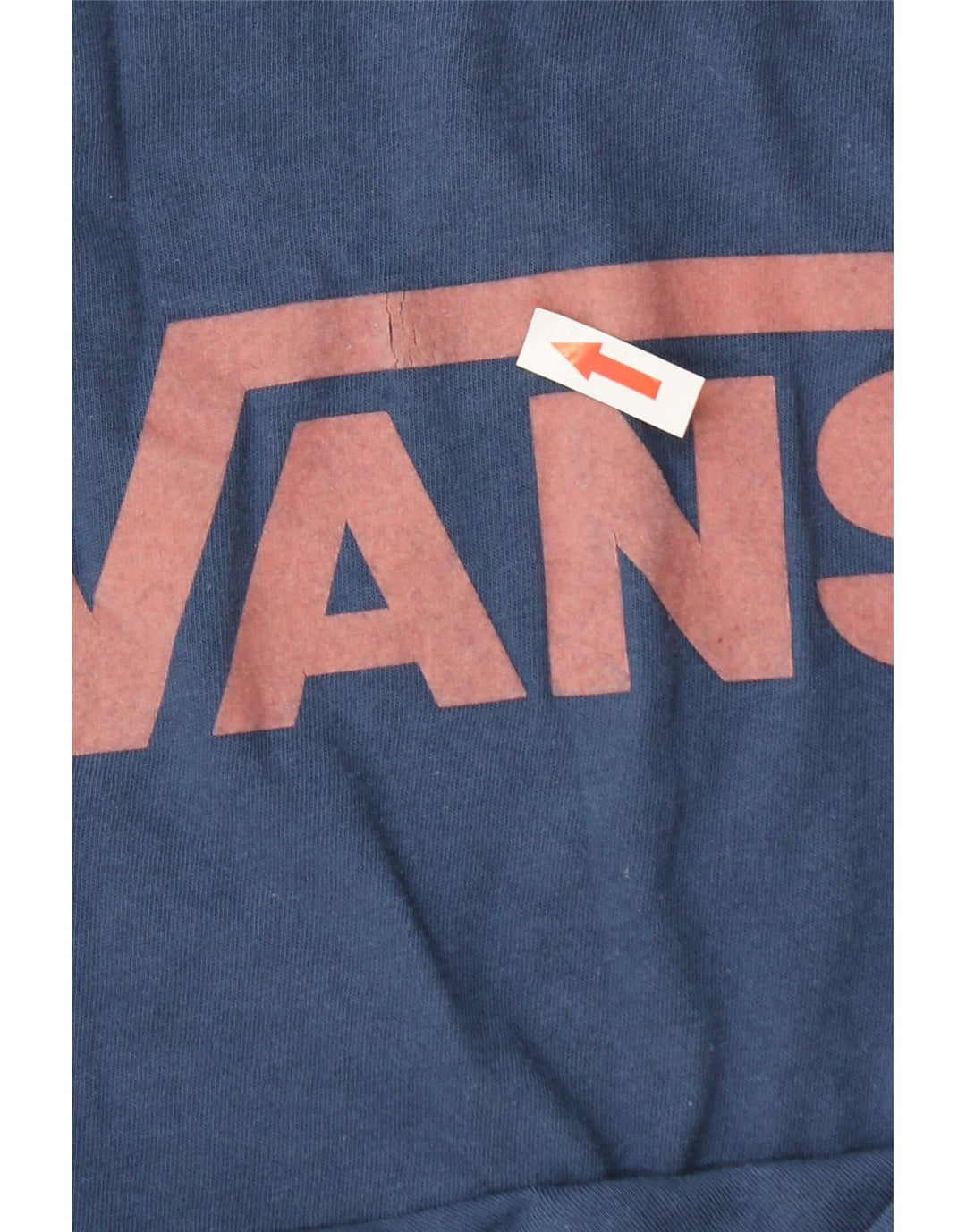 Vans Camiseta gráfica para mujer Top UK 44 Medium Azul marino Algodón