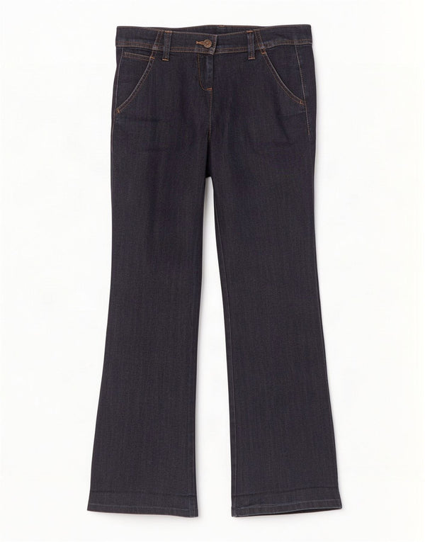 Vaqueros Benetton Mujer Acampanados IT 42 Medium W30 L31 Azul Marino