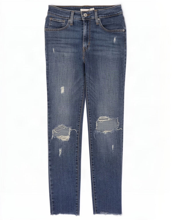 Vaqueros pitillo desgastados 721 para mujer Levi's W27 L26 Algodón azul