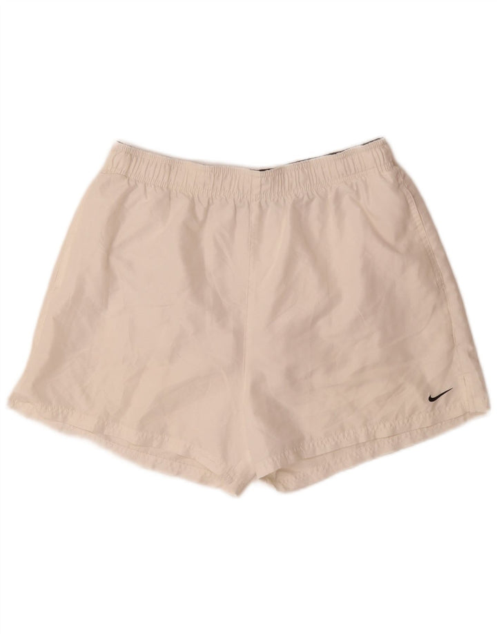 Nike - Pantalones cortos deportivos para hombre, talla grande, color blanco