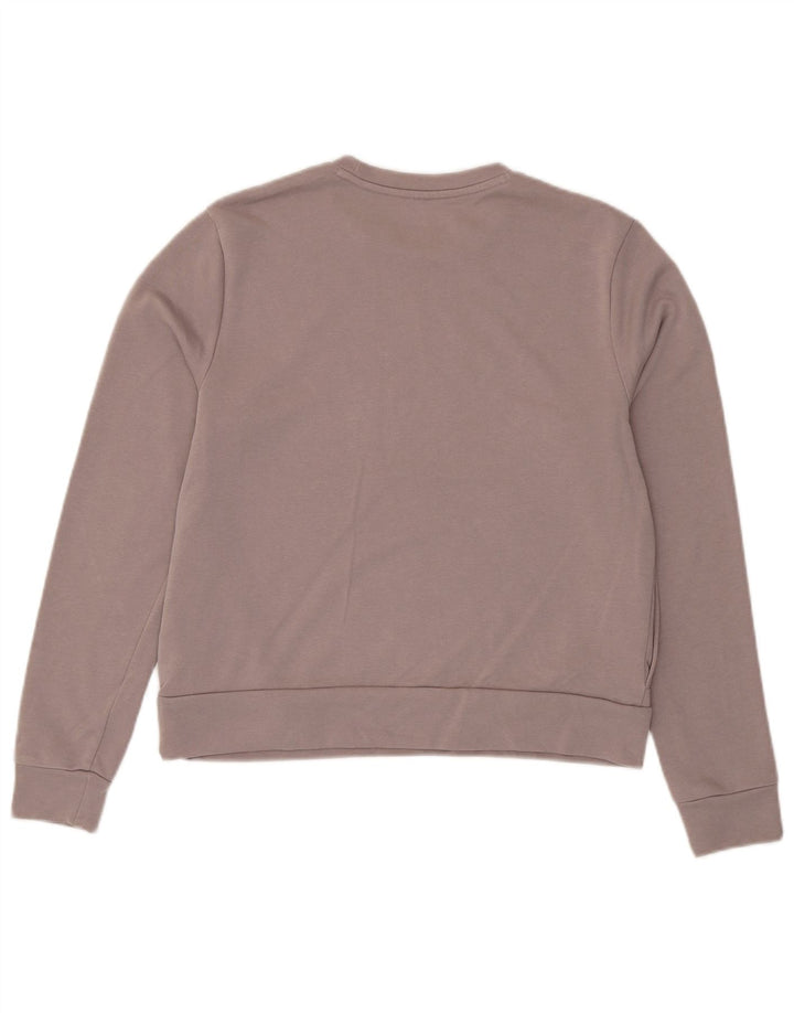 Under Armour Sudadera extragrande con estampado gráfico para mujer, talla 10, color morado