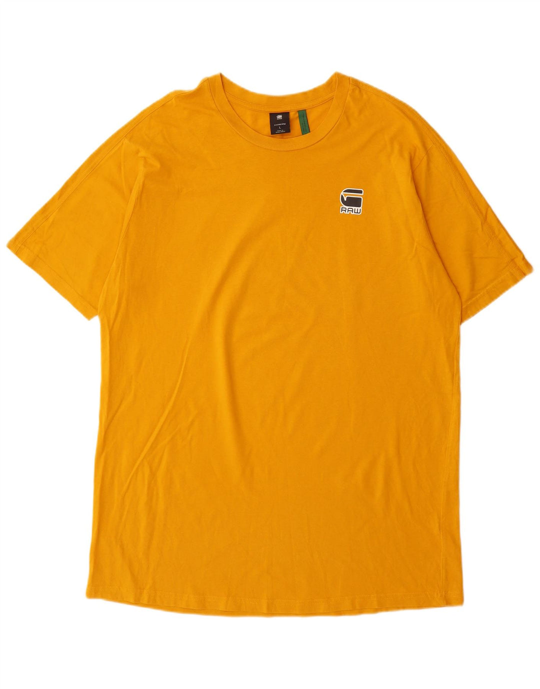 G-Star - Camiseta gráfica para hombre, talla grande, algodón amarillo