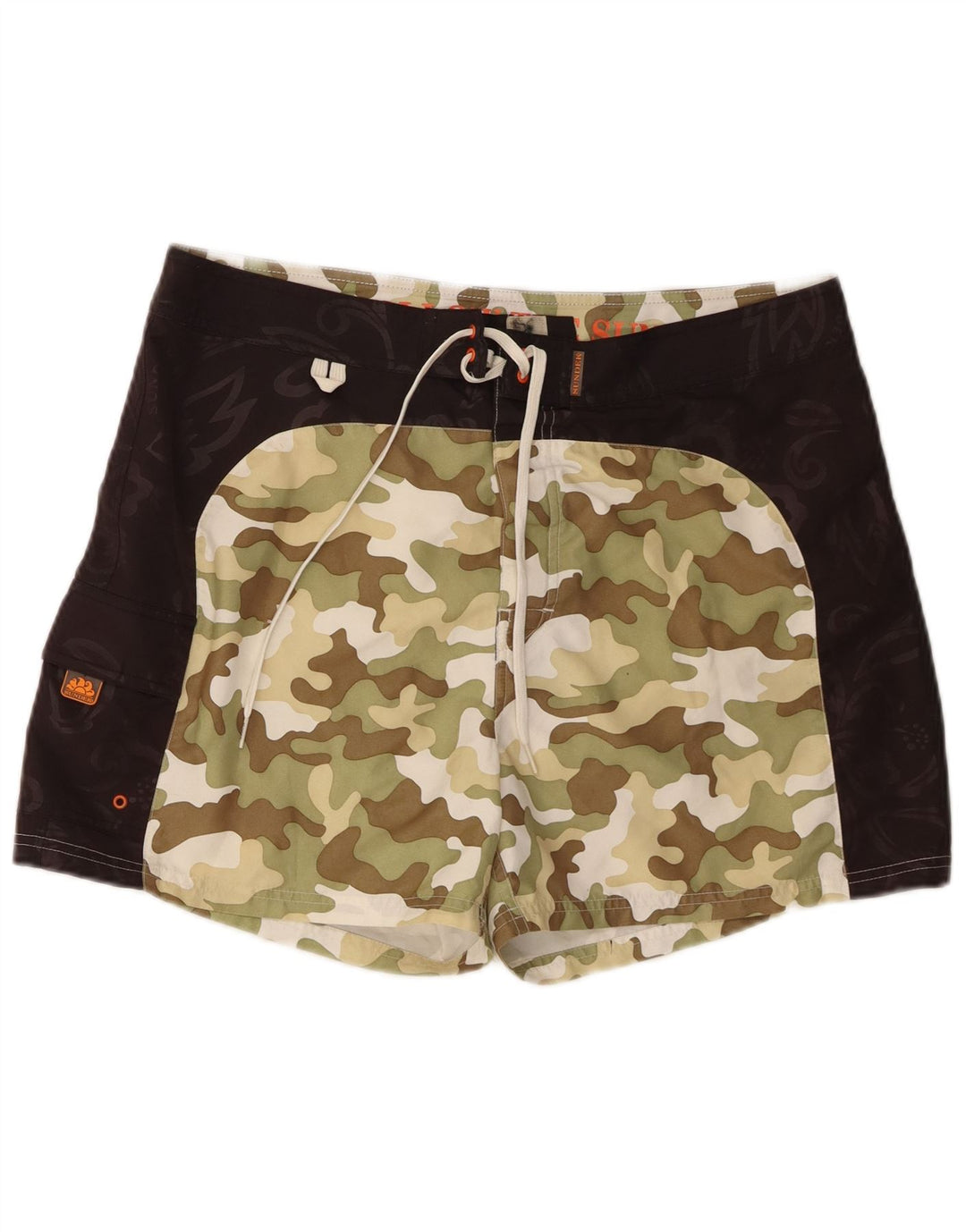 Sundek Bañador para hombre, talla grande, color caqui, camuflaje, poliéster