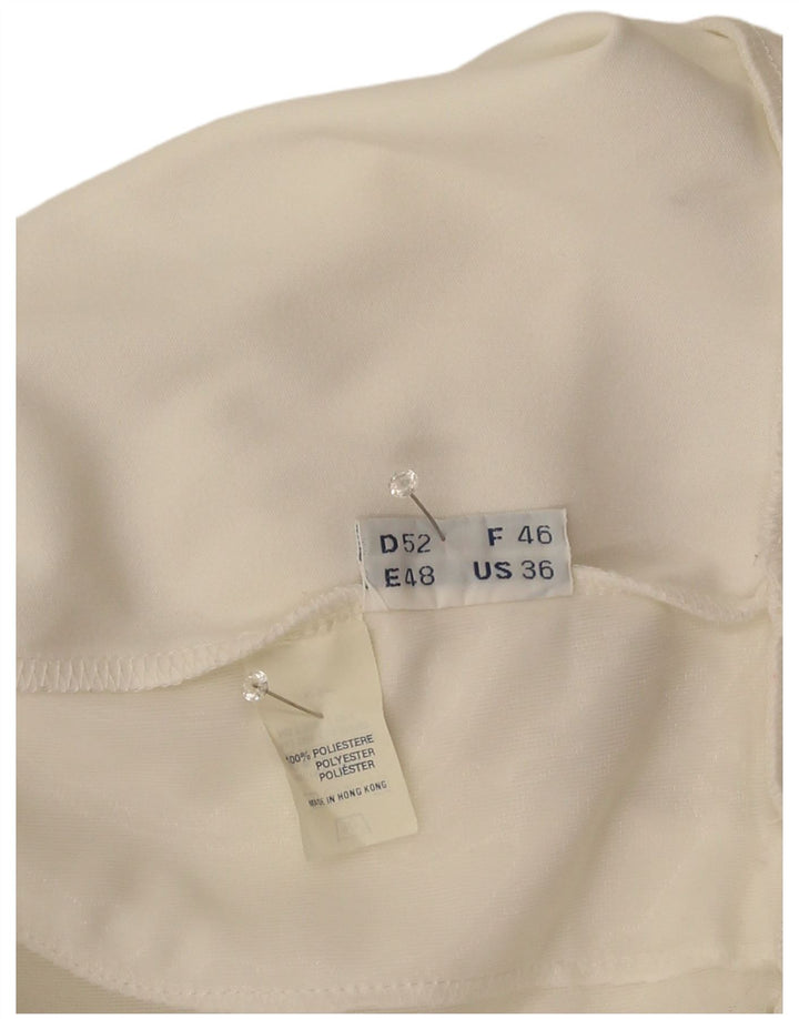 Sergio Tacchini Pantalones cortos deportivos con gráficos para hombre EU 48 Poliéster blanco mediano